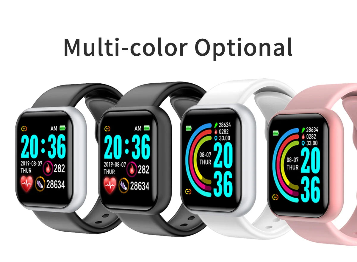 Sport Watches For Apple Android Digital Wristwatch Health Monitoring Men Women Watch Hours Step Count Children Clock Reminder