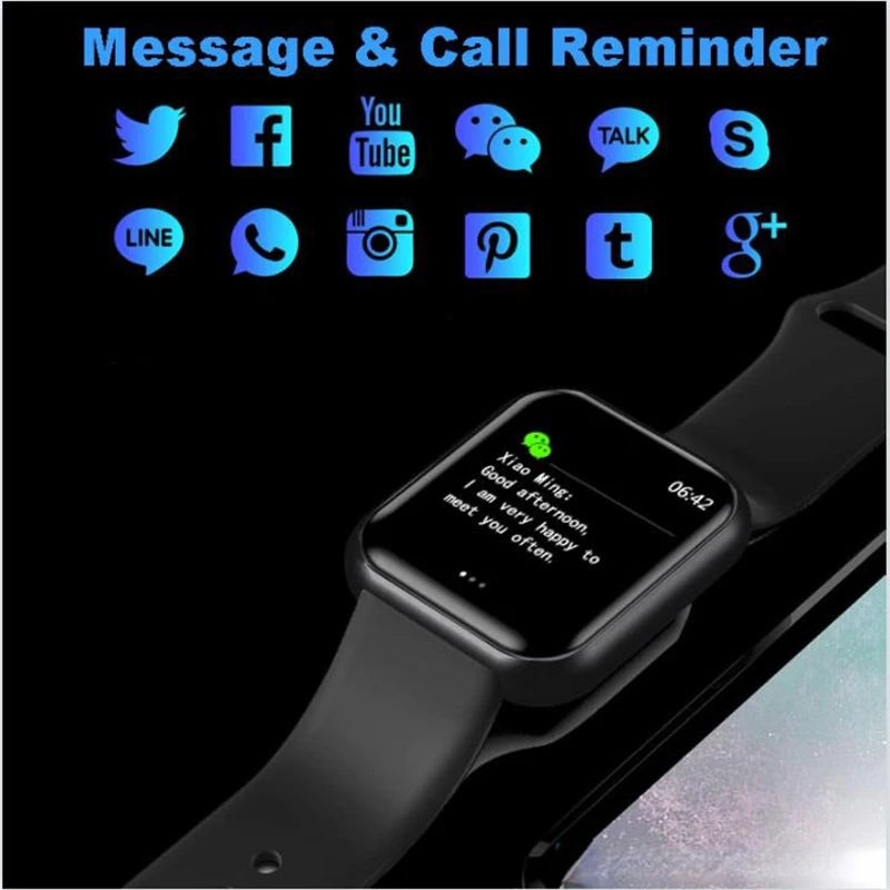 Sport Watches For Apple Android Digital Wristwatch Health Monitoring Men Women Watch Hours Step Count Children Clock Reminder