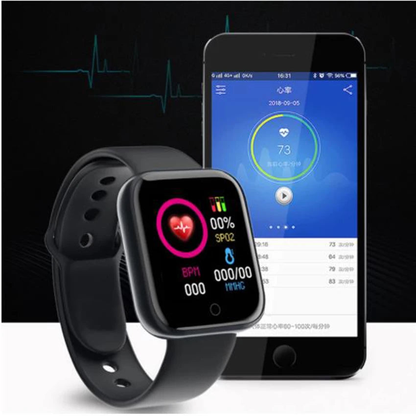 Sport Watches For Apple Android Digital Wristwatch Health Monitoring Men Women Watch Hours Step Count Children Clock Reminder