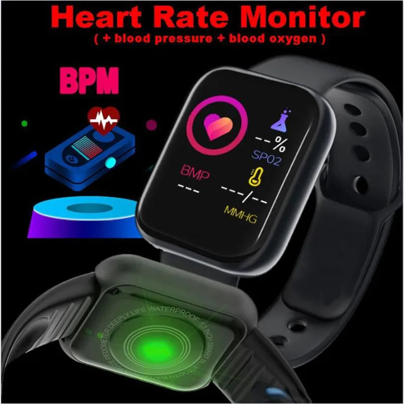 Sport Watches For Apple Android Digital Wristwatch Health Monitoring Men Women Watch Hours Step Count Children Clock Reminder