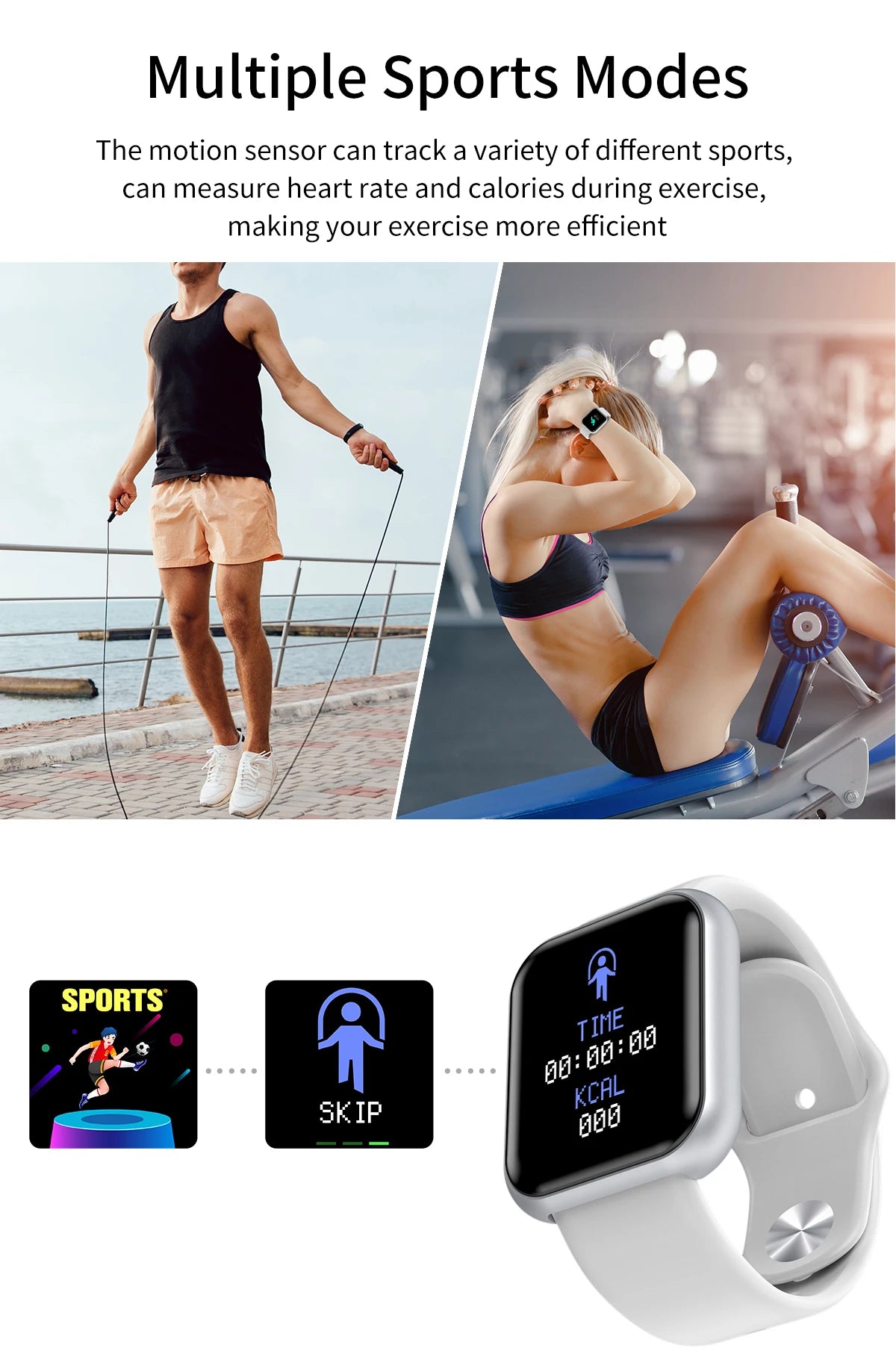 Ladies Digital Bluetooth Watches Smart Watch Men Women Y68 Blood Pressure Heart Rate Monitor Sport Smartwatch Fitpro Tracker