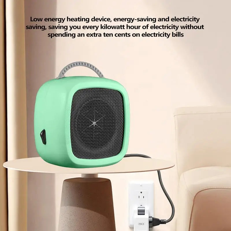 Desk Heater 600w Efficient Electric Space Heaters With Two Modes And Handle Adjustable Mini Heater Silent Small Heater