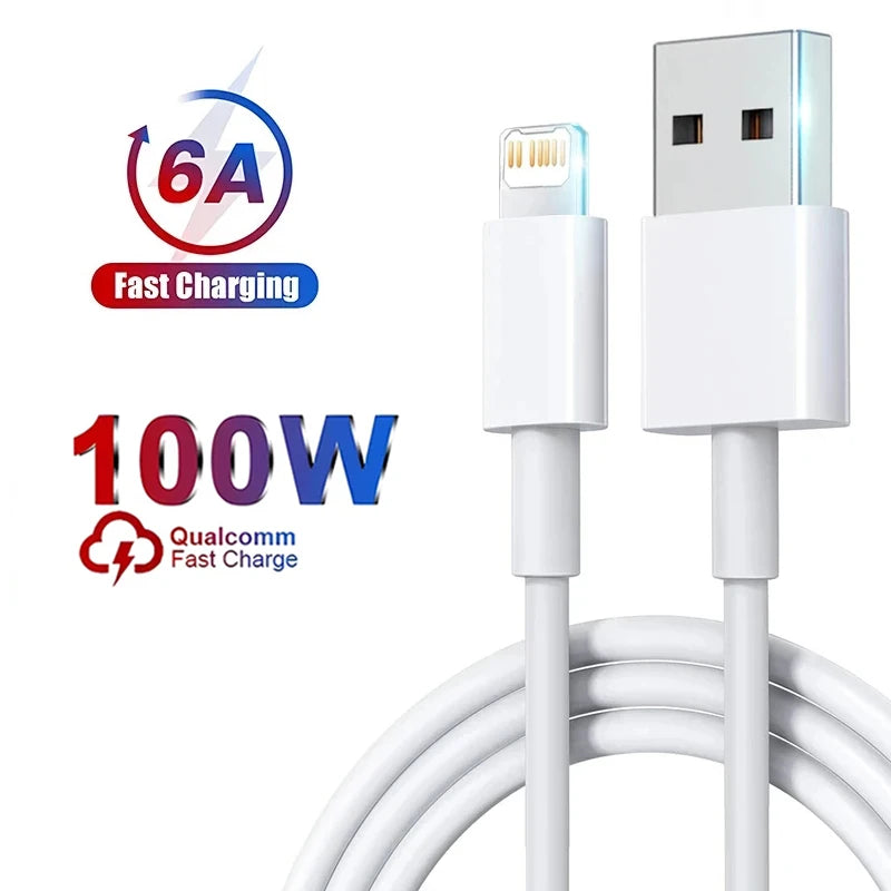 100W Fast Charging Cable For Apple iPhone 14 13 12 11 Pro Max Plus Mini USB C 1M 2M Data Cables Quick Charge Phone Accessories