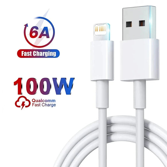 100W Fast Charging Cable For Apple iPhone 14 13 12 11 Pro Max Plus Mini USB C 1M 2M Data Cables Quick Charge Phone Accessories